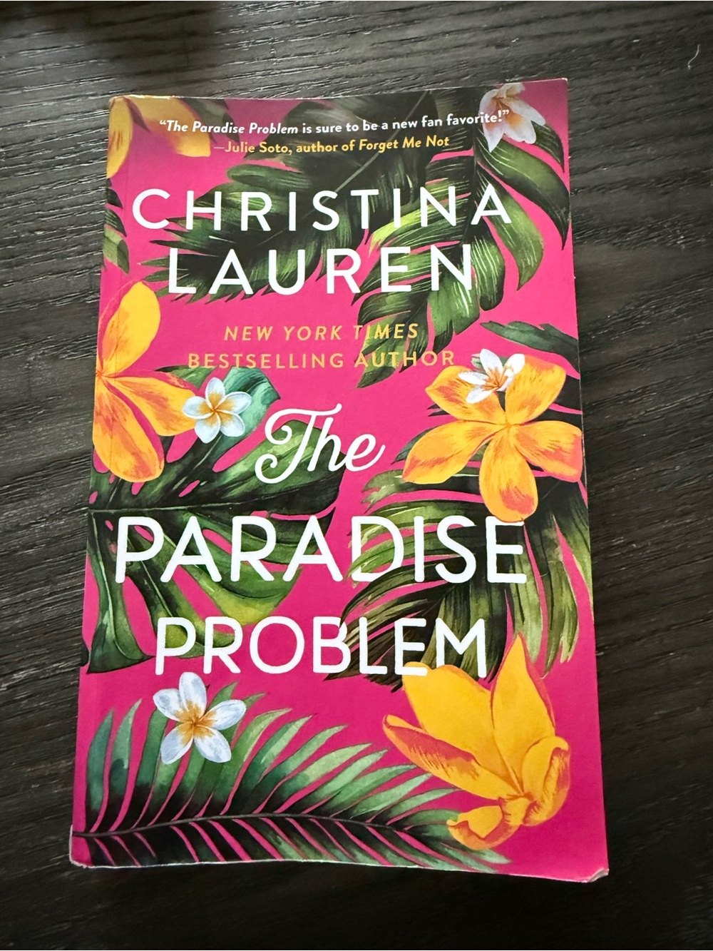 Christina Lauren - The Paradise Problem (Pink with Yellow Floral Cover)